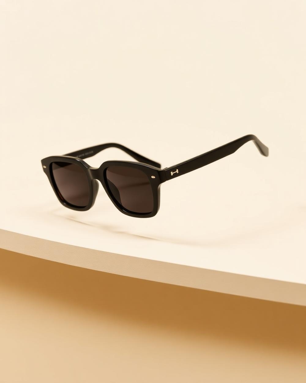 Óculos de Sol Wayfarer — Preto Fosco