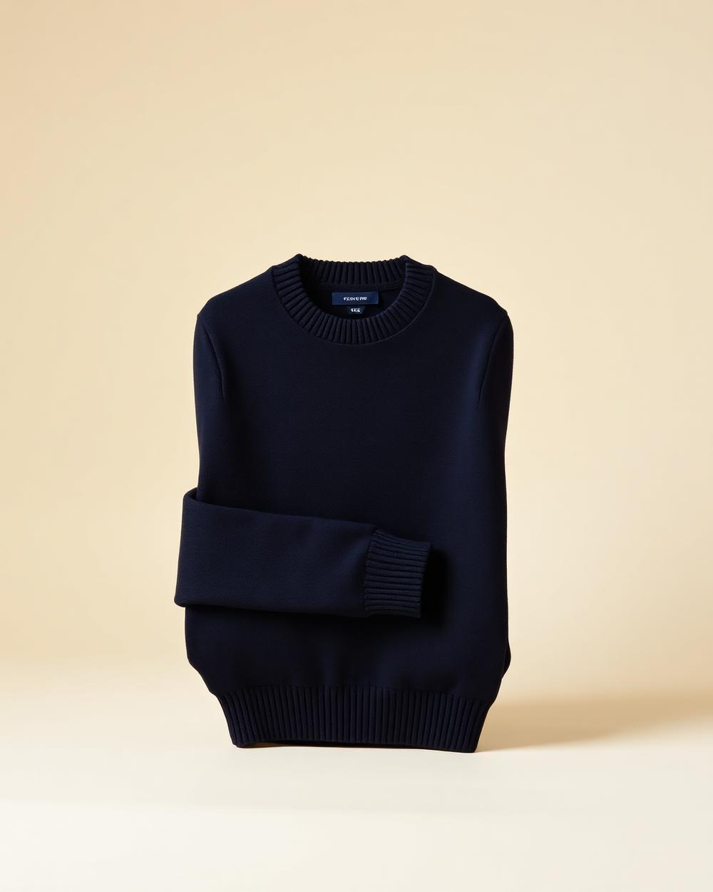 Camisola de Lã Merino — Marinho
