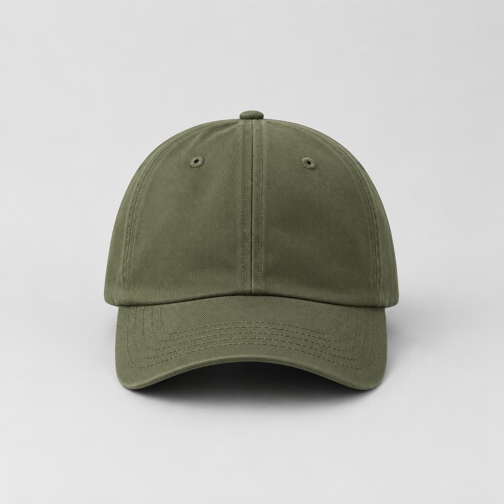 Boné de Sarja Algodão — Verde Oliva