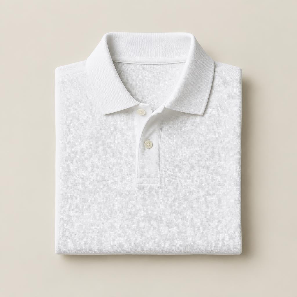 Polo Piquet Premium — Branco