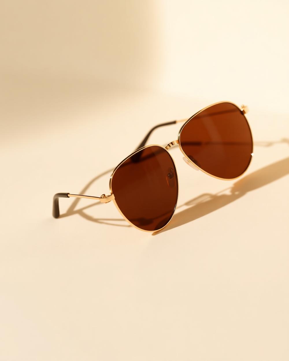 Óculos de Sol Aviador — Dourado