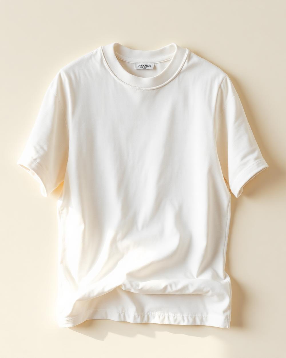 Camiseta Oversized Algodão Pesado — Off-White