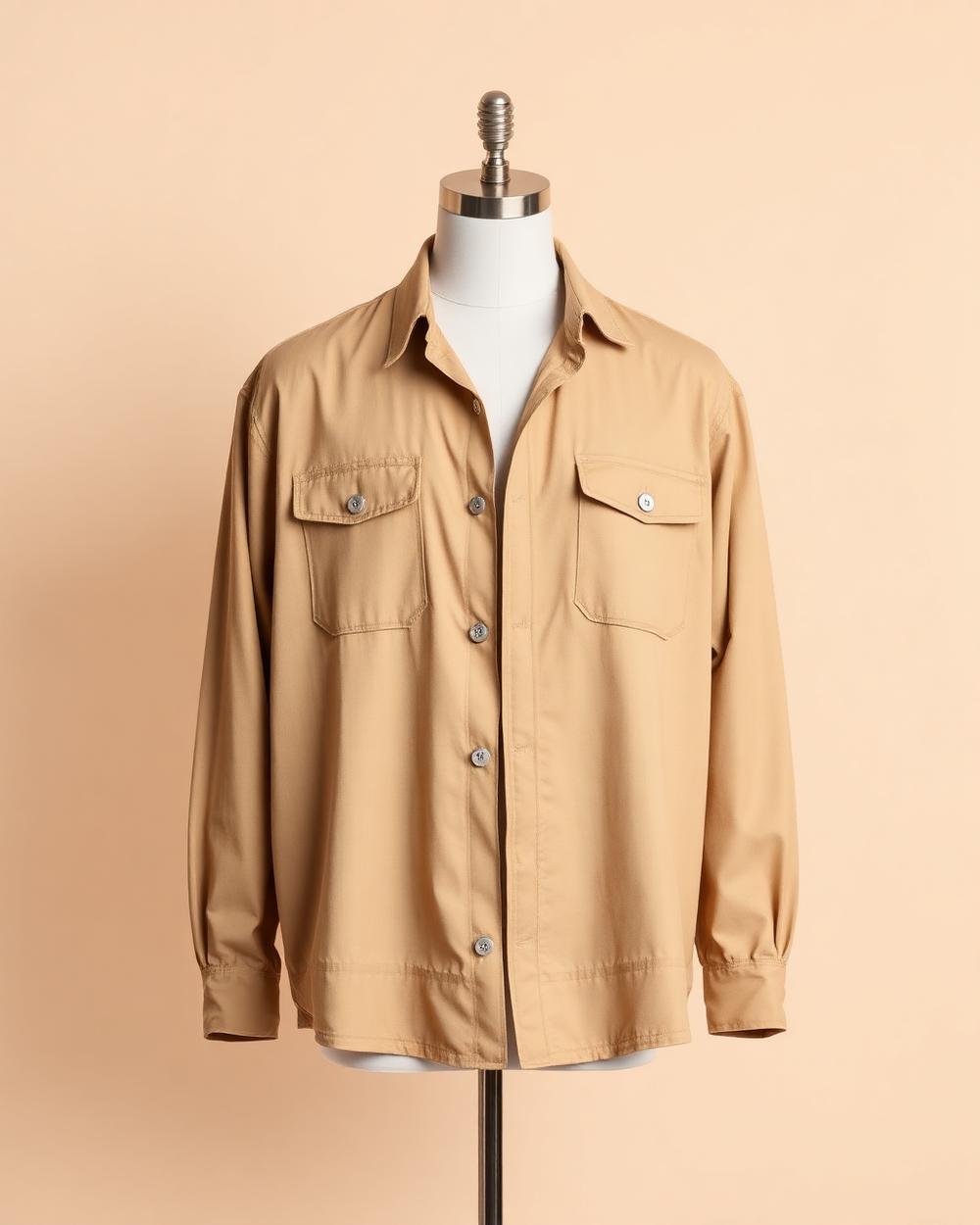 Overshirt de Sarja — Areia